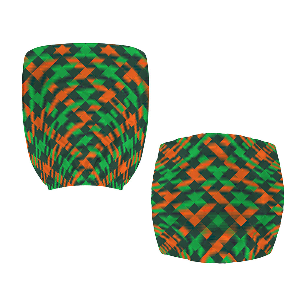 Irish Saint Patrick's Day Plaid Print Office Chair Cover