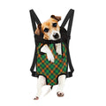 Irish Saint Patrick's Day Plaid Print Pet Carrier Backpack