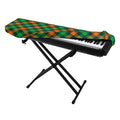 Irish Saint Patrick's Day Plaid Print Piano Keyboard Cover
