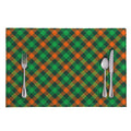 Irish Saint Patrick's Day Plaid Print Placemat