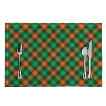 Irish Saint Patrick's Day Plaid Print Placemat