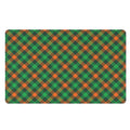 Irish Saint Patrick's Day Plaid Print Polyester Doormat