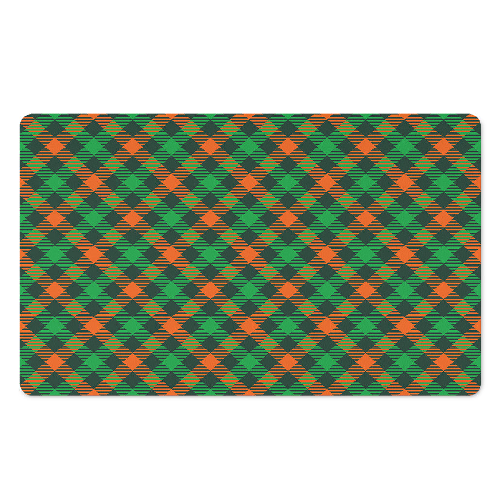 Irish Saint Patrick's Day Plaid Print Polyester Doormat