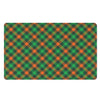 Irish Saint Patrick's Day Plaid Print Polyester Doormat