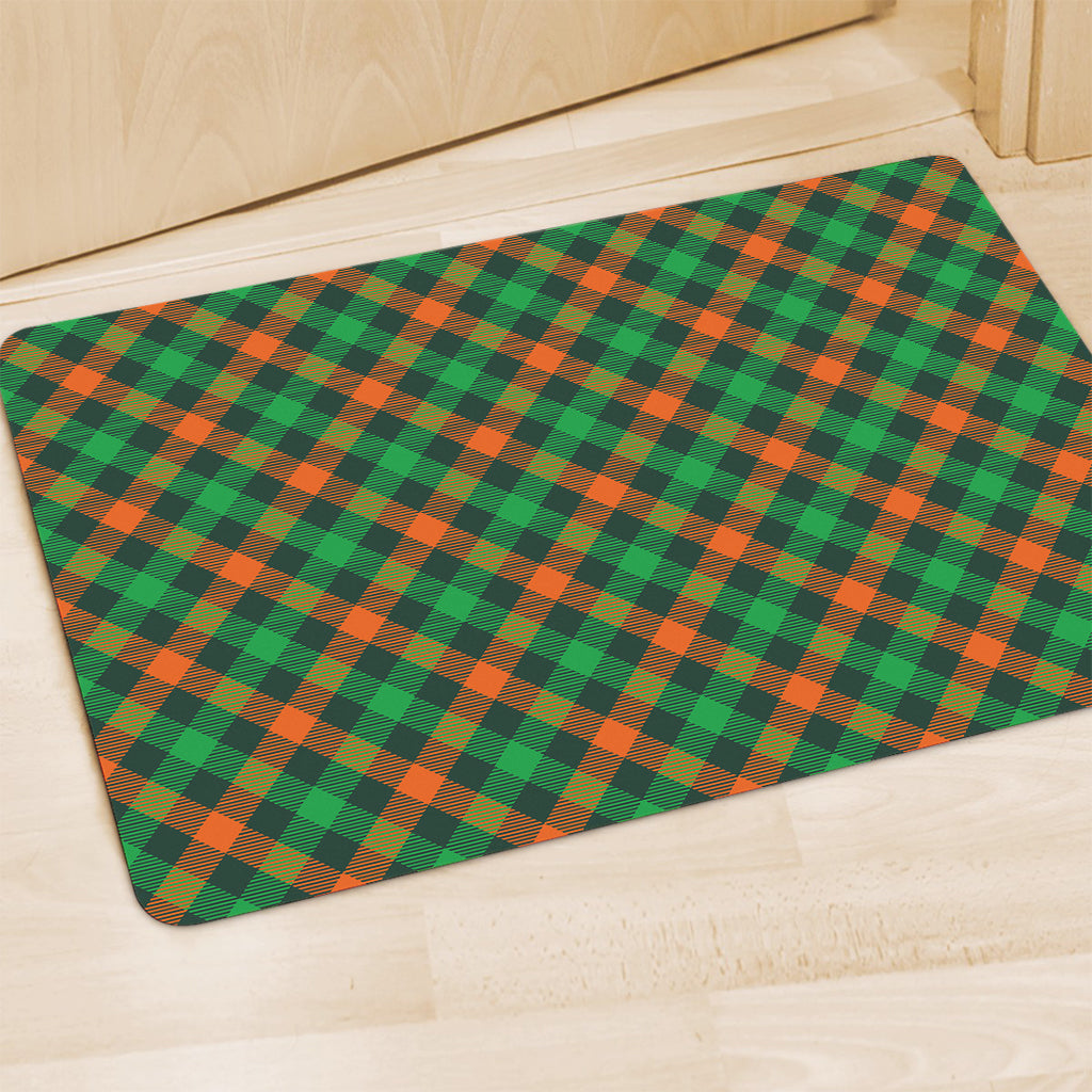 Irish Saint Patrick's Day Plaid Print Polyester Doormat