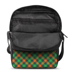 Irish Saint Patrick's Day Plaid Print Rectangular Crossbody Bag