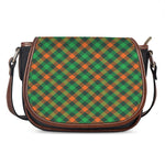 Irish Saint Patrick's Day Plaid Print Saddle Bag