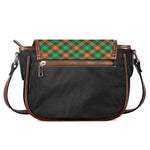 Irish Saint Patrick's Day Plaid Print Saddle Bag