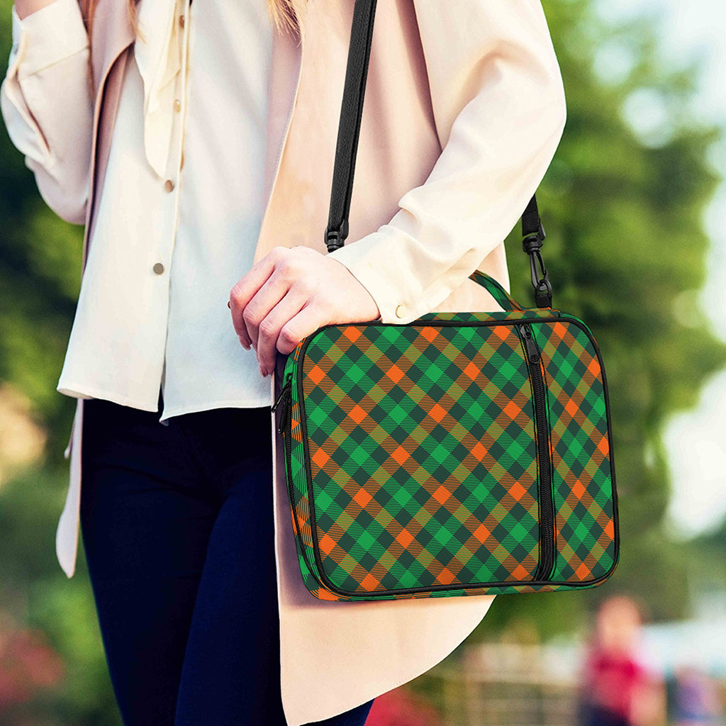 Irish Saint Patrick's Day Plaid Print Shoulder Strap Bible Bag
