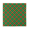 Irish Saint Patrick's Day Plaid Print Silk Bandana