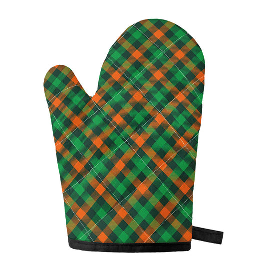 Irish Saint Patrick's Day Plaid Print Single Oven Mitt