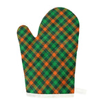 Irish Saint Patrick's Day Plaid Print Single Oven Mitt