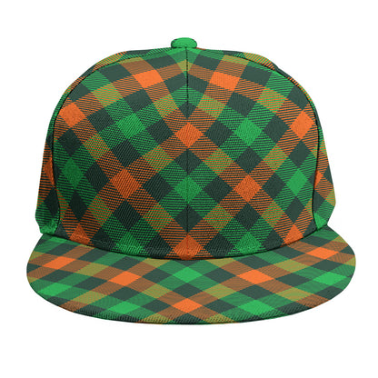 Irish Saint Patrick's Day Plaid Print Snapback Cap