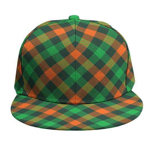 Irish Saint Patrick's Day Plaid Print Snapback Cap