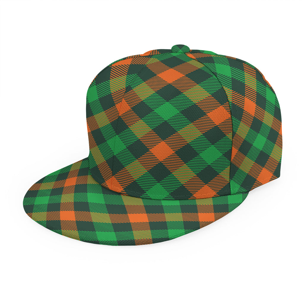 Irish Saint Patrick's Day Plaid Print Snapback Cap