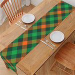 Irish Saint Patrick's Day Plaid Print Table Runner