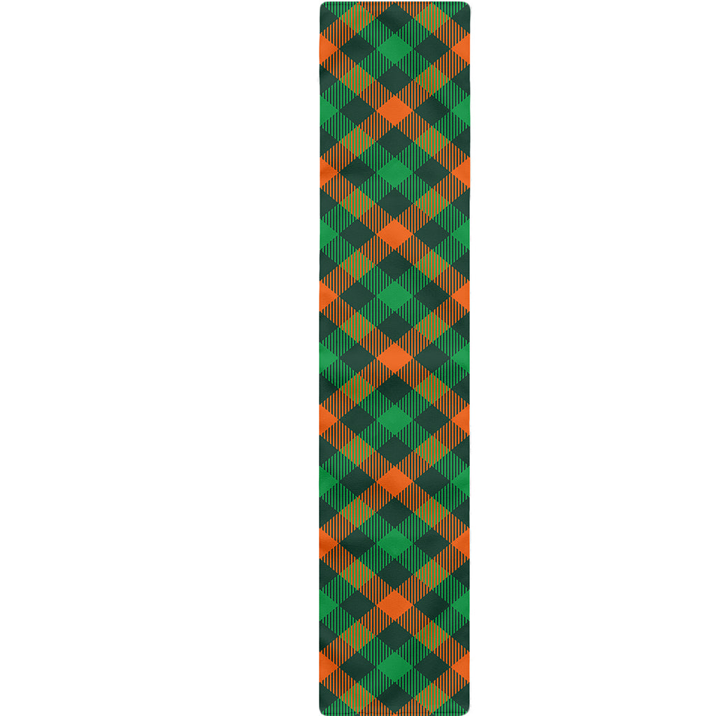 Irish Saint Patrick's Day Plaid Print Table Runner