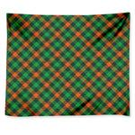 Irish Saint Patrick's Day Plaid Print Tapestry