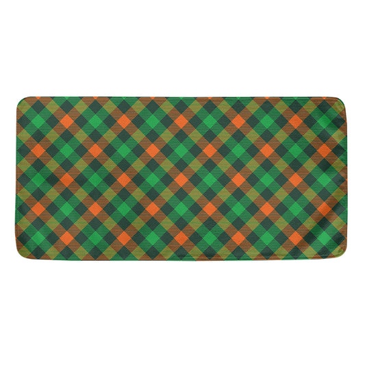 Irish Saint Patrick's Day Plaid Print Towel