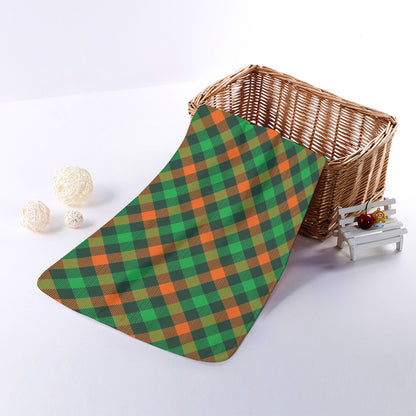 Irish Saint Patrick's Day Plaid Print Towel
