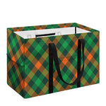 Irish Saint Patrick's Day Plaid Print Utility Tote Bag