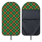 Irish Saint Patrick's Day Plaid Print Waterproof Car Seat Cover