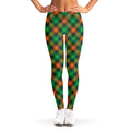 Irish Saint Patrick's Day Plaid Print Women's Leggings