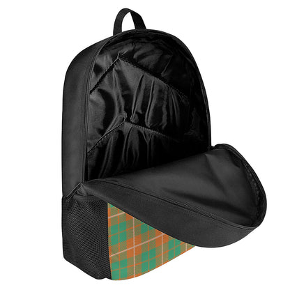 Irish Saint Patrick's Day Tartan Print 17 Inch Backpack