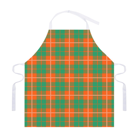 Irish Saint Patrick's Day Tartan Print Adjustable Apron