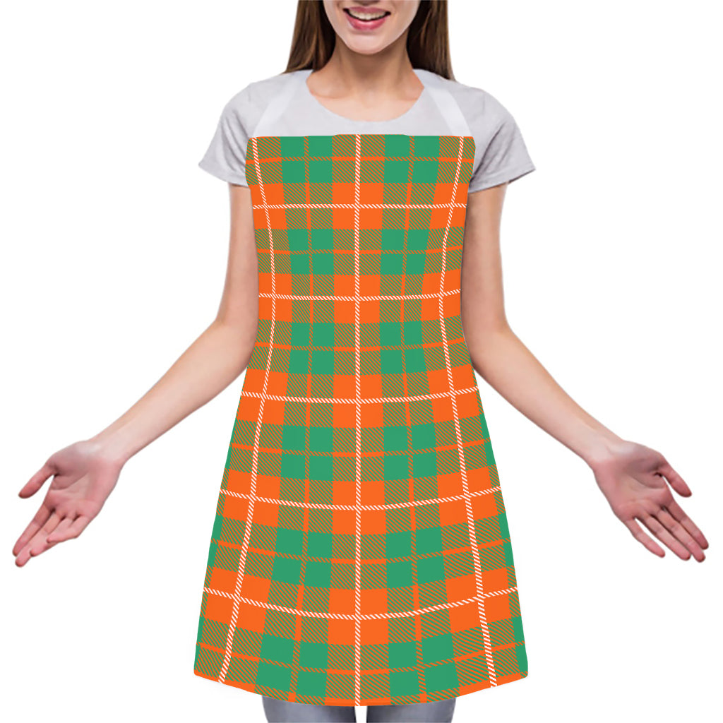 Irish Saint Patrick's Day Tartan Print Adjustable Apron