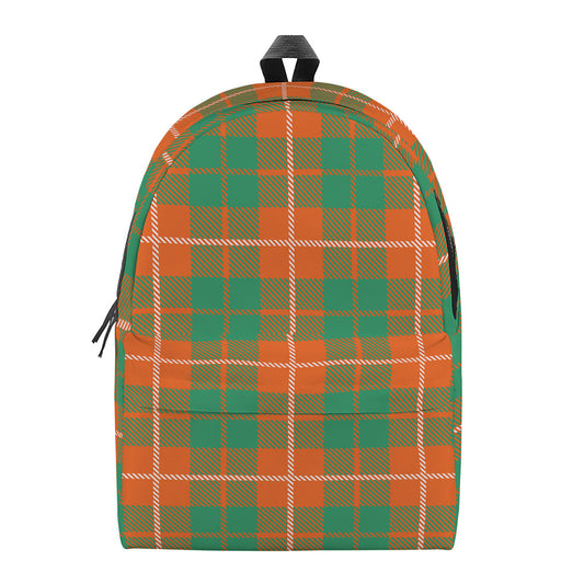 Irish Saint Patrick's Day Tartan Print Backpack