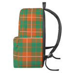 Irish Saint Patrick's Day Tartan Print Backpack