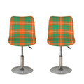 Irish Saint Patrick's Day Tartan Print Bar Stool Covers