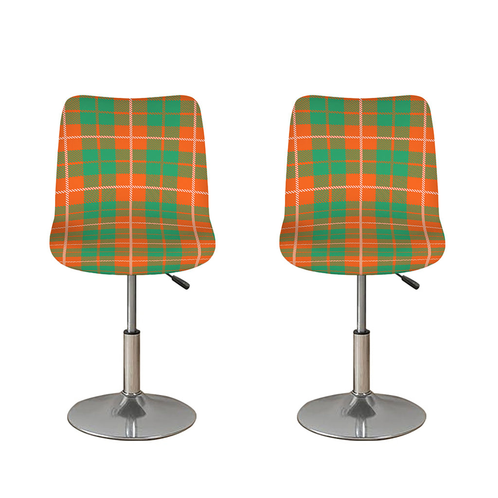 Irish Saint Patrick's Day Tartan Print Bar Stool Covers