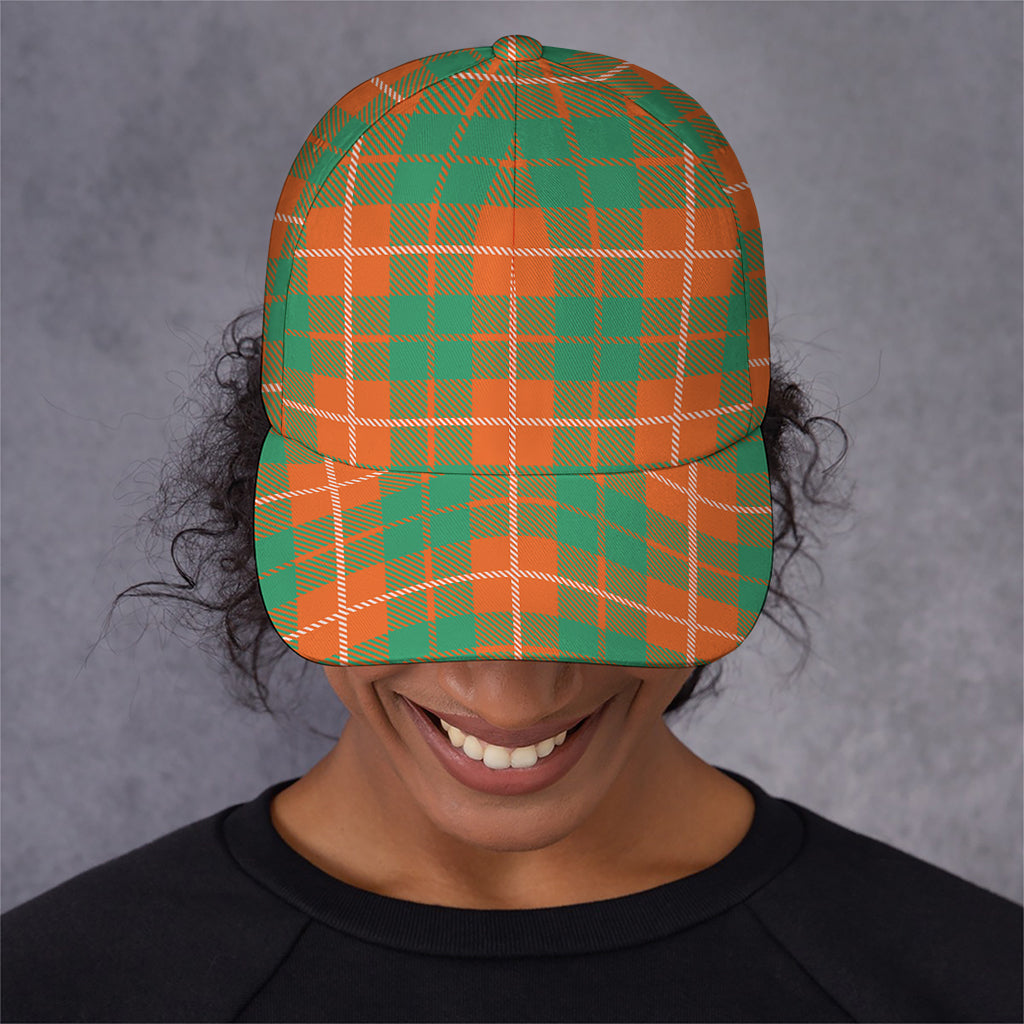 Irish Saint Patrick's Day Tartan Print Baseball Cap