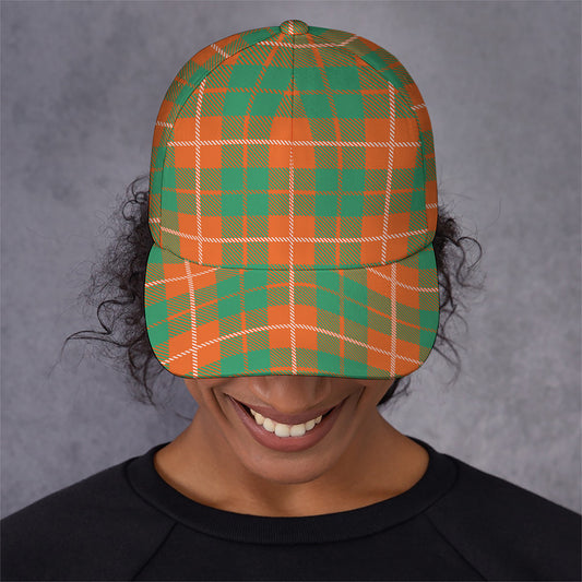 Irish Saint Patrick's Day Tartan Print Baseball Cap