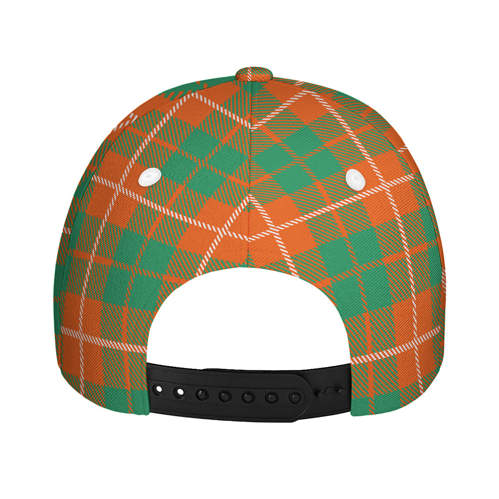 Irish Saint Patrick's Day Tartan Print Baseball Cap