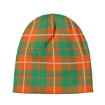 Irish Saint Patrick's Day Tartan Print Beanie