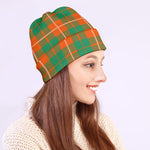 Irish Saint Patrick's Day Tartan Print Beanie