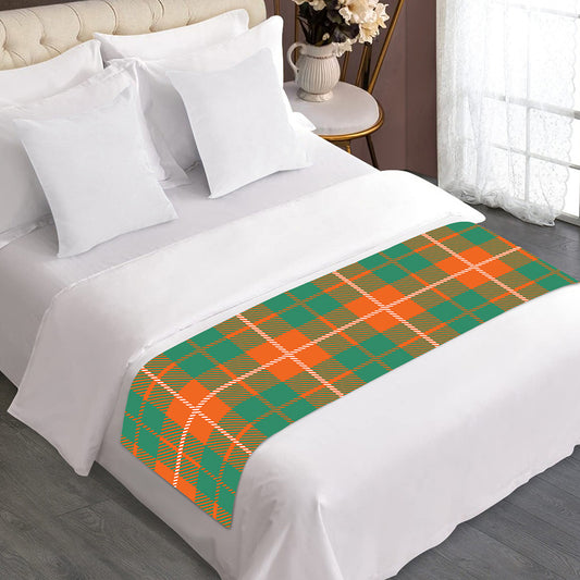 Irish Saint Patrick's Day Tartan Print Bed Runner