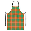 Irish Saint Patrick's Day Tartan Print Bib Apron With Pocket