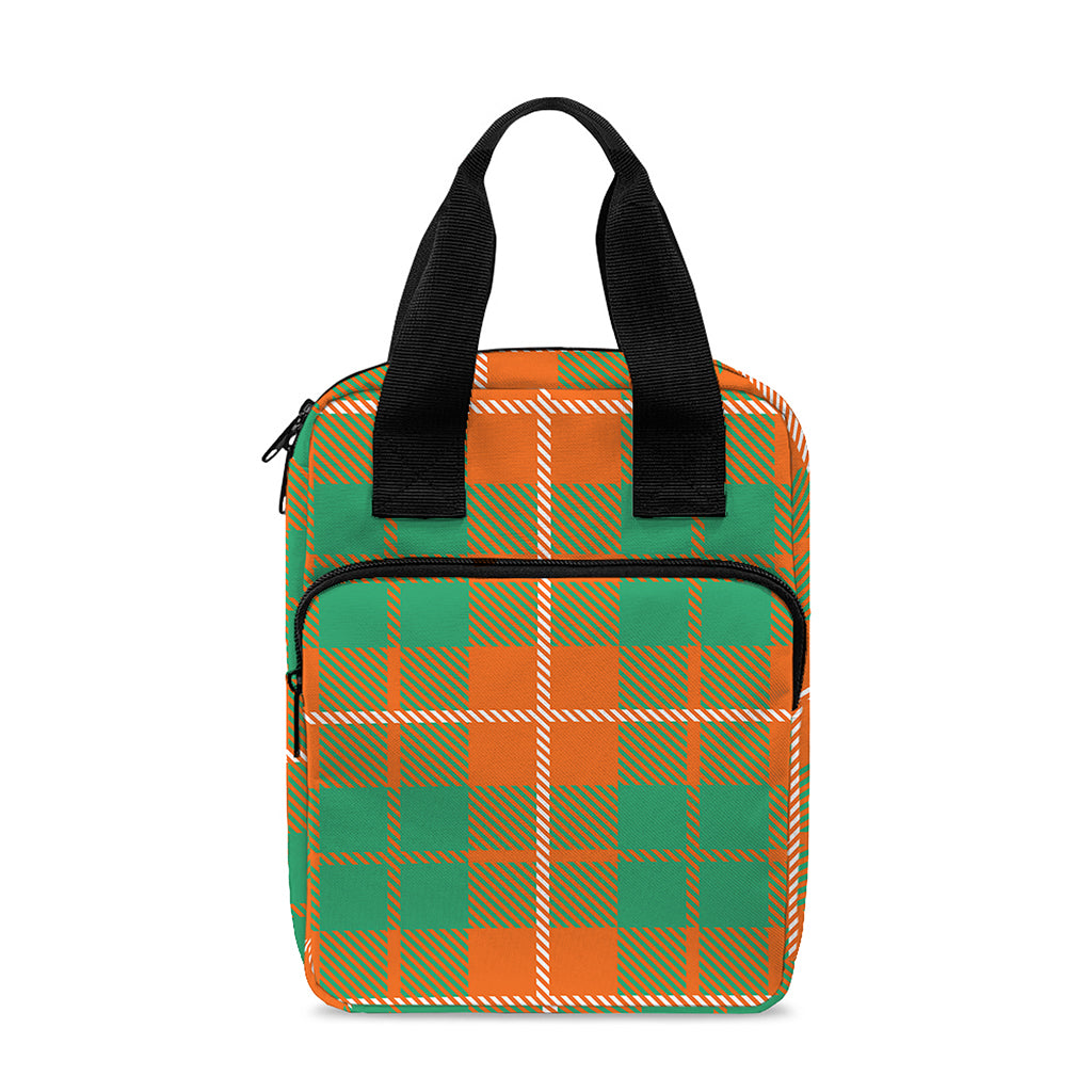 Irish Saint Patrick's Day Tartan Print Bible Tote Bag
