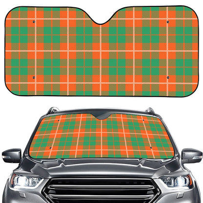 Irish Saint Patrick's Day Tartan Print Car Windshield Sun Shade