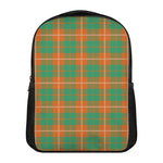 Irish Saint Patrick's Day Tartan Print Casual Backpack