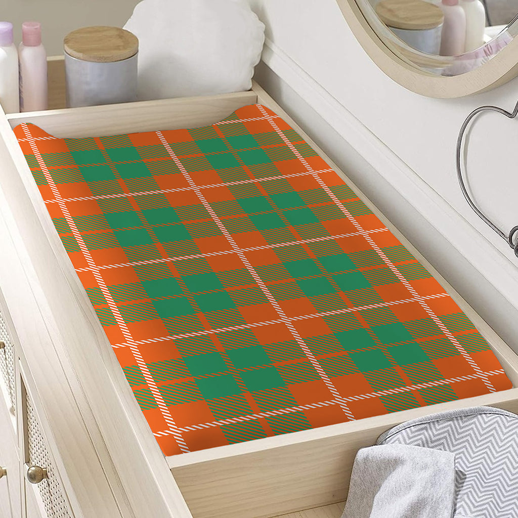 Irish Saint Patrick's Day Tartan Print Changing Pad Cover