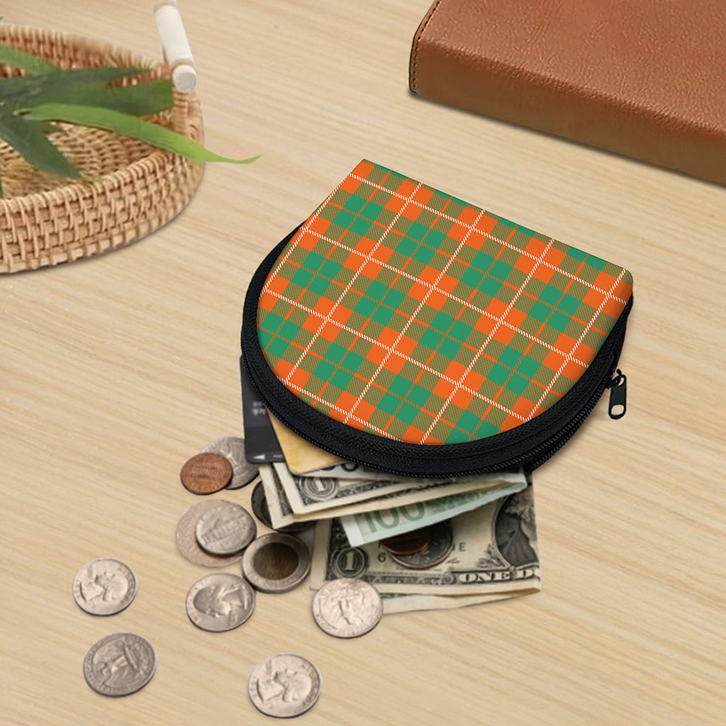 Irish Saint Patrick's Day Tartan Print Coin Purse