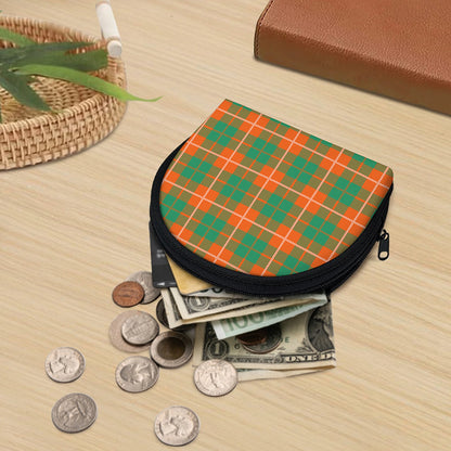 Irish Saint Patrick's Day Tartan Print Coin Purse