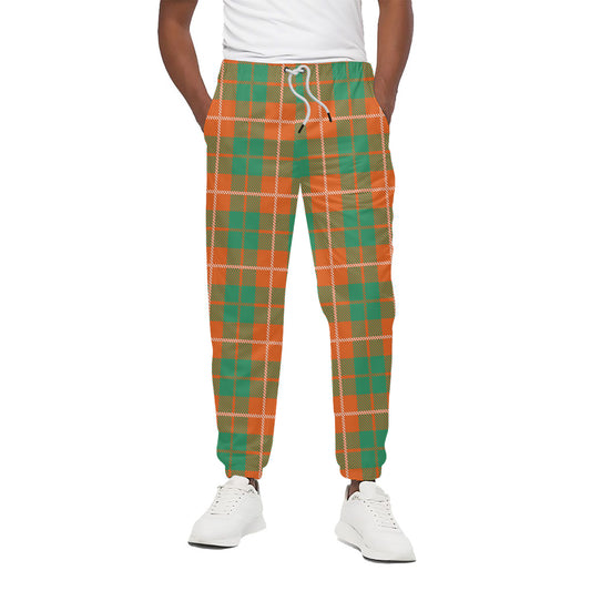 Irish Saint Patrick's Day Tartan Print Cotton Pants