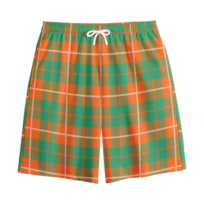 Irish Saint Patrick's Day Tartan Print Cotton Shorts