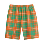 Irish Saint Patrick's Day Tartan Print Cotton Shorts